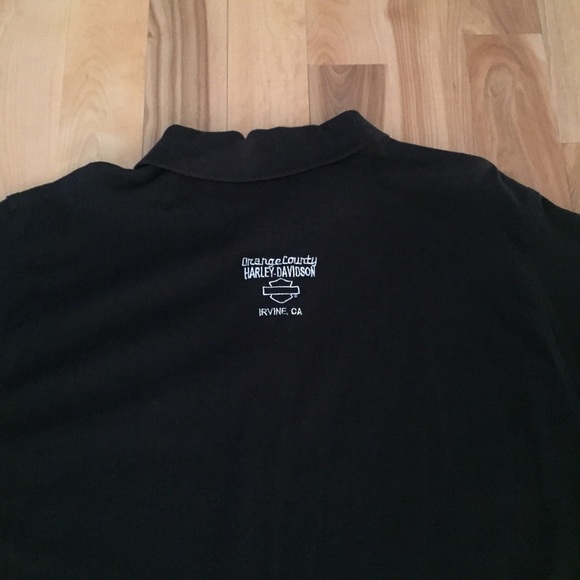 Men’s Harley Davidson collared work golf polo shir - Picture 7 of 8